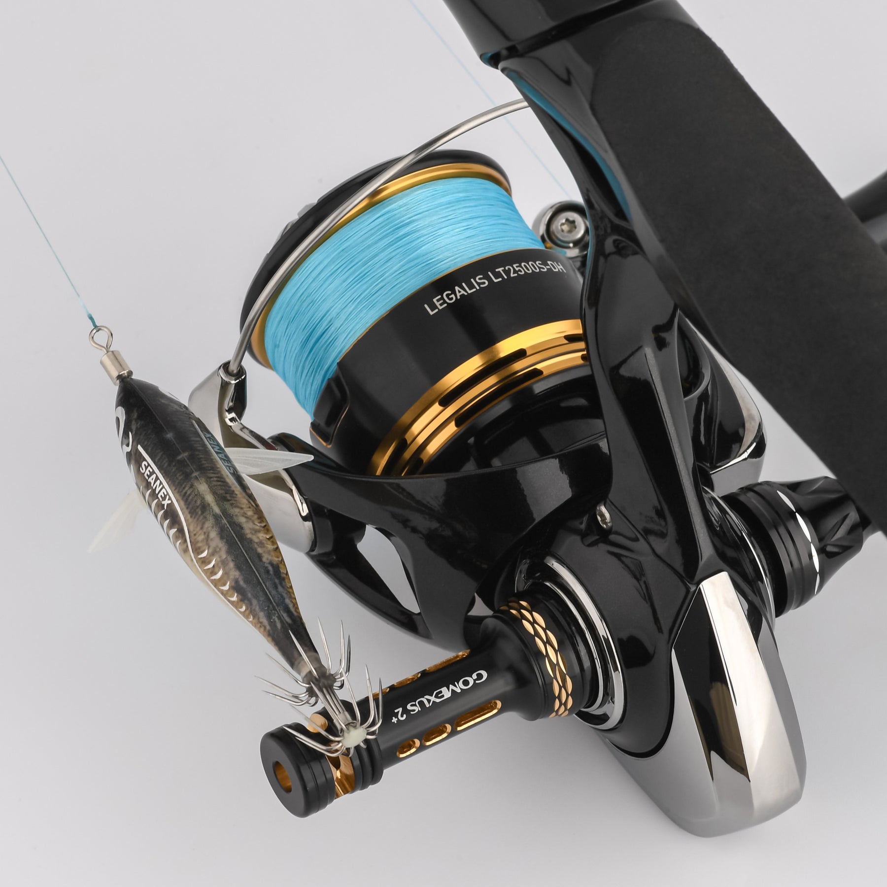 【23レガリス専用】FY-A20-LG カーボン製ハンドル 98mm ノブ付き イカ アジング エギング 左右兼用