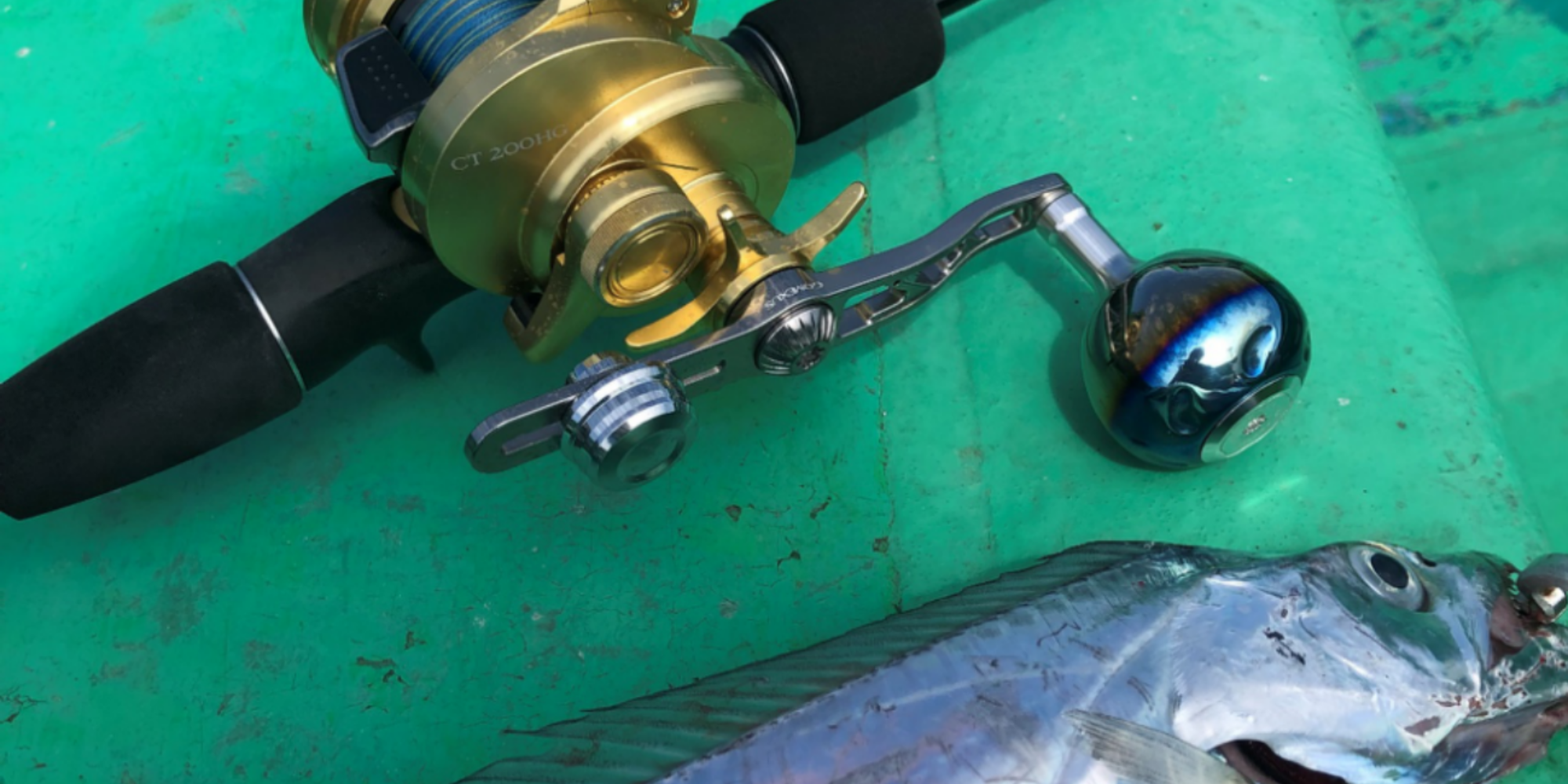 21オシアコンクエストCT•安定感を求める釣りに最適バランサー付きハンドル