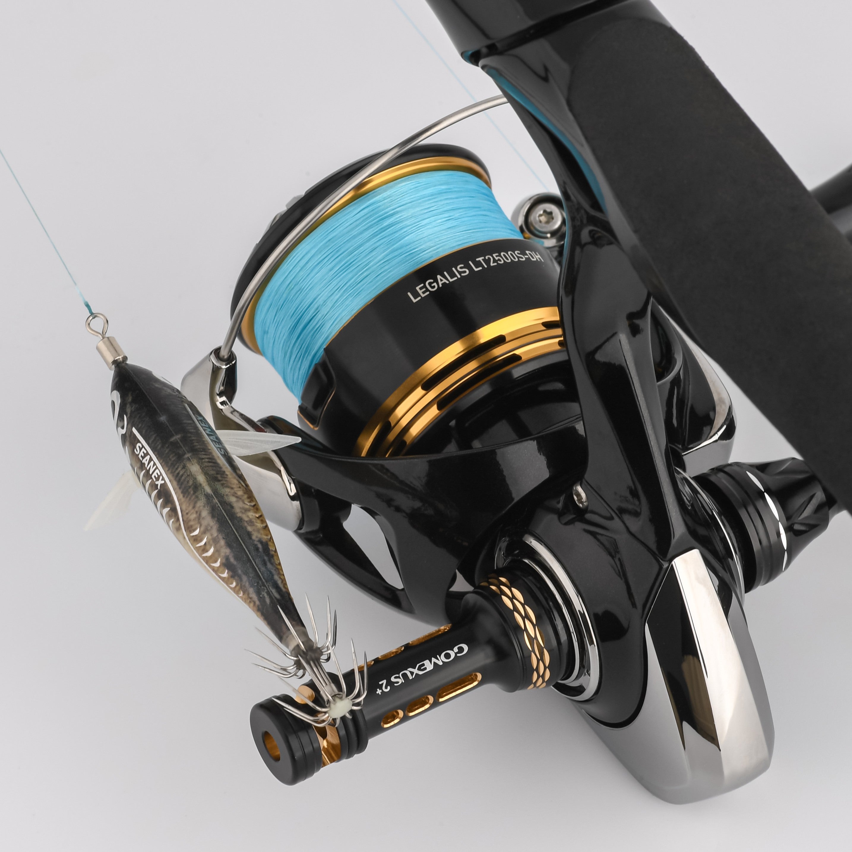 【23レガリス専用】FY-A20-LG　カーボン製ハンドル　98mm　ノブ付き イカ アジング エギング 左右兼用